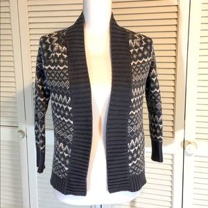 Old Navy Grey Prints Cardigan M